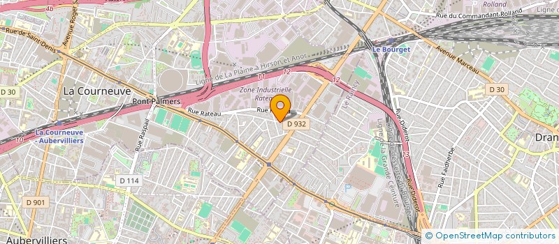 localisation de l'entreprise TORELEC à LA COURNEUVE