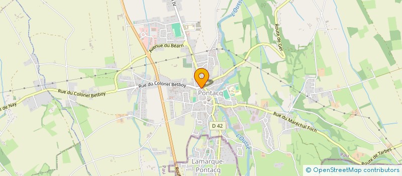 localisation de l'entreprise TORESI  PONTACQ