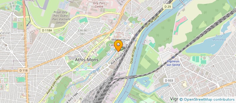localisation de l'entreprise TORGAS à ATHIS-MONS