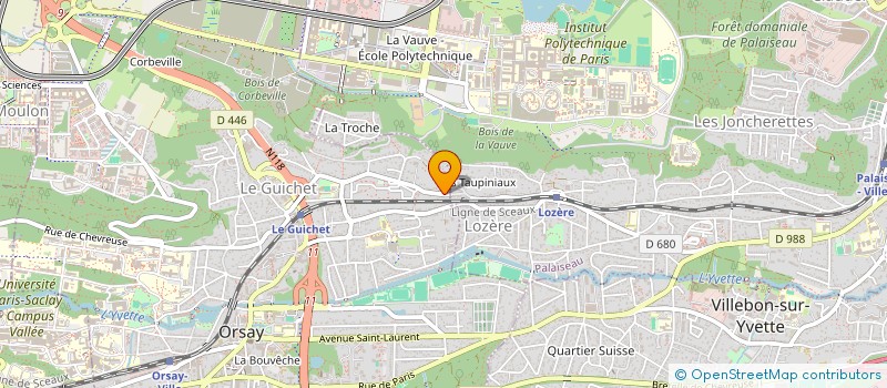 localisation de l'entreprise TORICOT  ORSAY