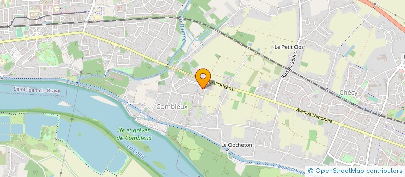 localisation de l'entreprise TORNADEAU à CHECY