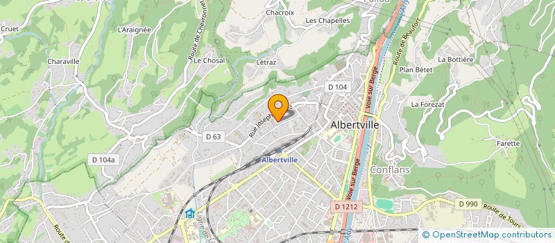 localisation de l'entreprise TORNADO  ALBERTVILLE