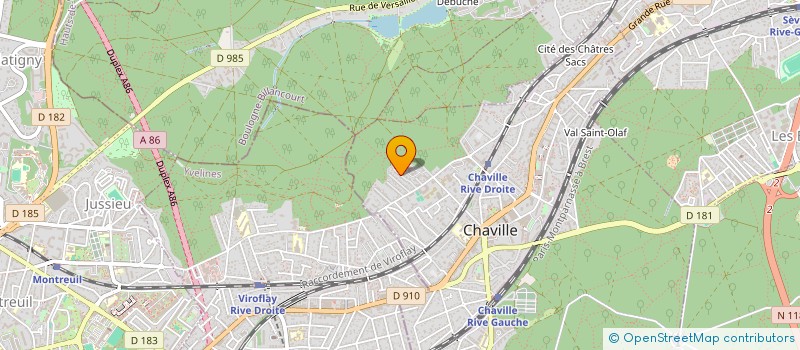 localisation de l'entreprise TORNADO-IMMO à CHAVILLE