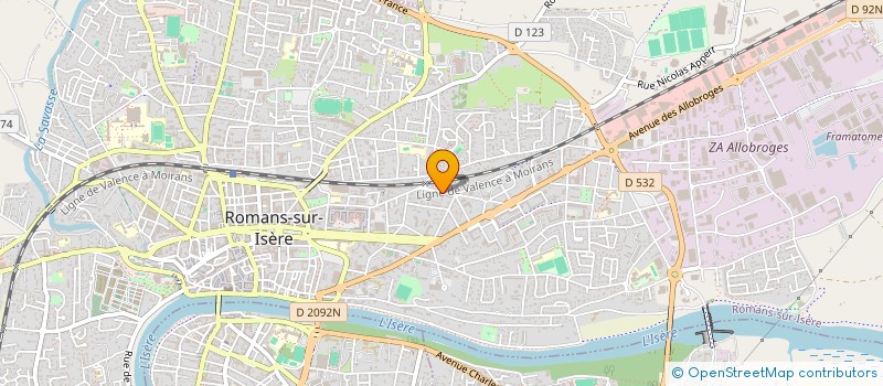 localisation de l'entreprise TORO GESTION  ROMANS-SUR-ISERE