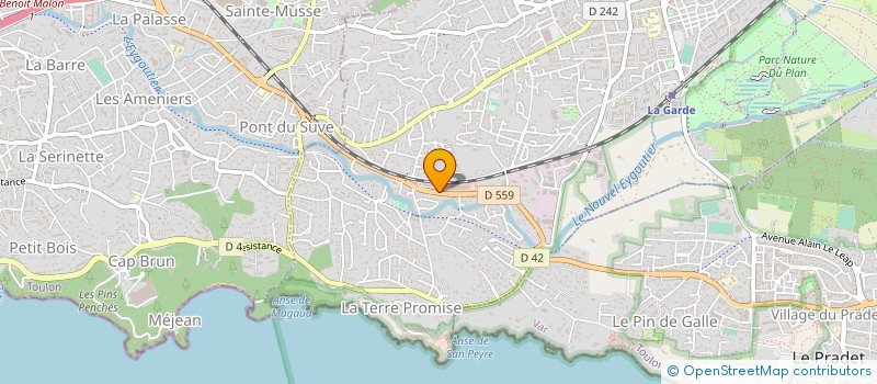 localisation de l'entreprise TOROMAT à LA GARDE