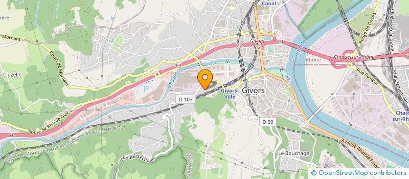 localisation de l'entreprise TOROS à GIVORS
