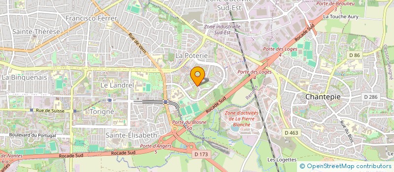 localisation de l'entreprise TORPENN à RENNES