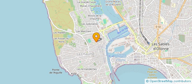 localisation de l'entreprise TORPEZ 85 à LES SABLES D'OLONNE