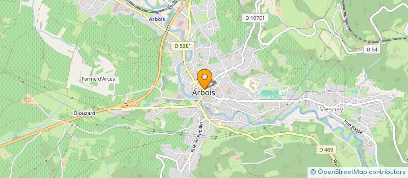 localisation de l'entreprise TORREFACTEUR D'ARBOIS à ARBOIS