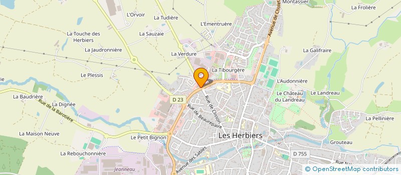 localisation de l'entreprise TORREFACTION DU BOCAGE  LES HERBIERS