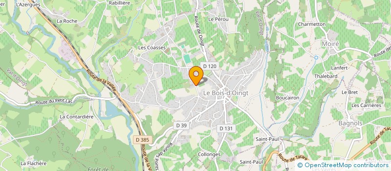 localisation de l'entreprise TORRES SERVICES ELEC  VAL D'OINGT