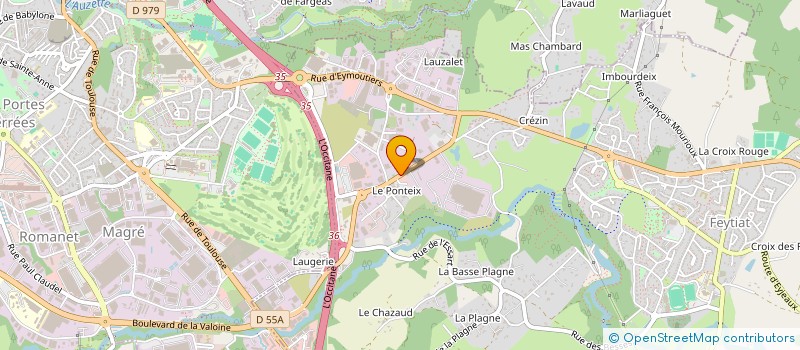 localisation de l'entreprise TORTET FRERES à FEYTIAT