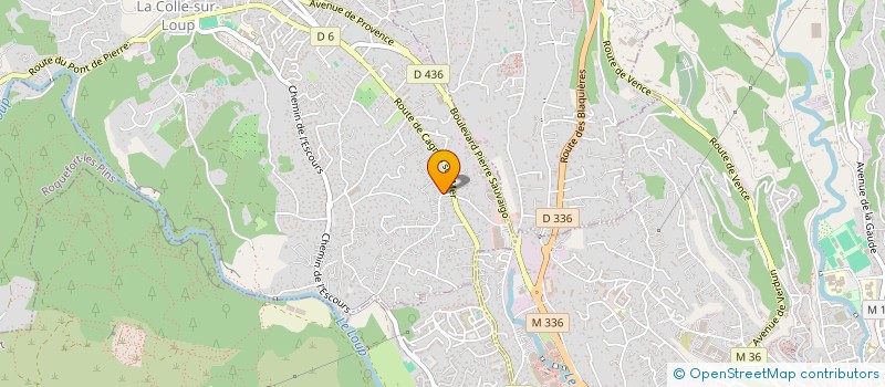 localisation de l'entreprise TORTUE 1  LA COLLE-SUR-LOUP