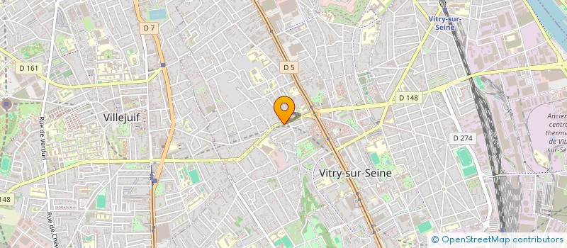 localisation de l'entreprise TORYMA à VITRY-SUR-SEINE