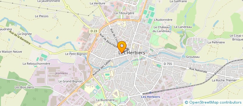localisation de l'entreprise TOSCA à LES HERBIERS