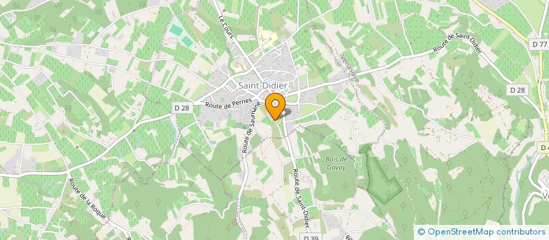 localisation de l'entreprise TOSCA  SAINT-DIDIER