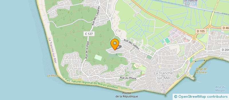 localisation de l'entreprise TOSCA à LA TRANCHE-SUR-MER