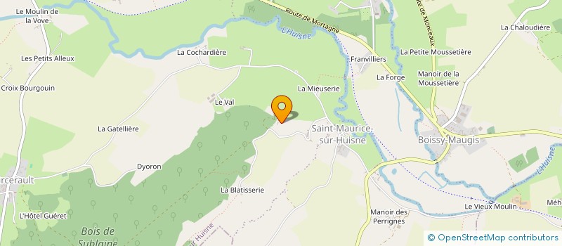 localisation de l'entreprise TOSCA à COUR-MAUGIS SUR HUISNE