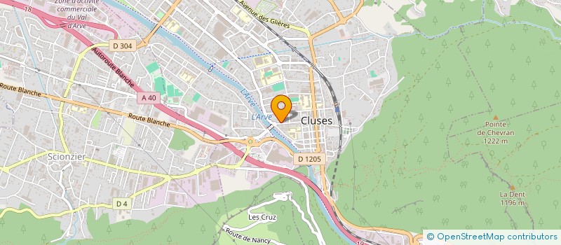 localisation de l'entreprise TOSCA'IMMO  CLUSES