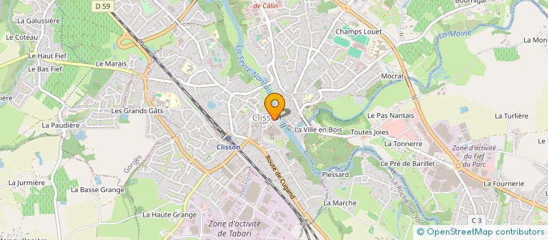 localisation de l'entreprise TOSCAN  CLISSON