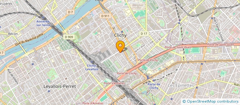 localisation de l'entreprise TOSCANA à CLICHY