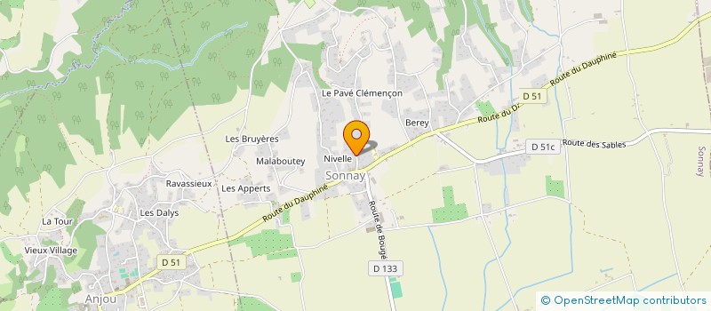 localisation de l'entreprise TOSCANA  SONNAY