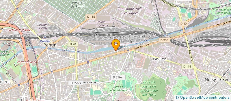 localisation de l'entreprise TOSCANACCI à PANTIN