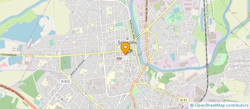 localisation de l'entreprise TOSCANE à SOISSONS