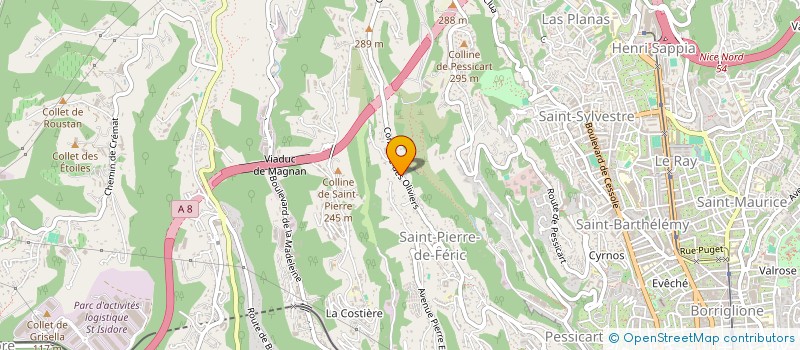 localisation de l'entreprise TOSCANE  NICE