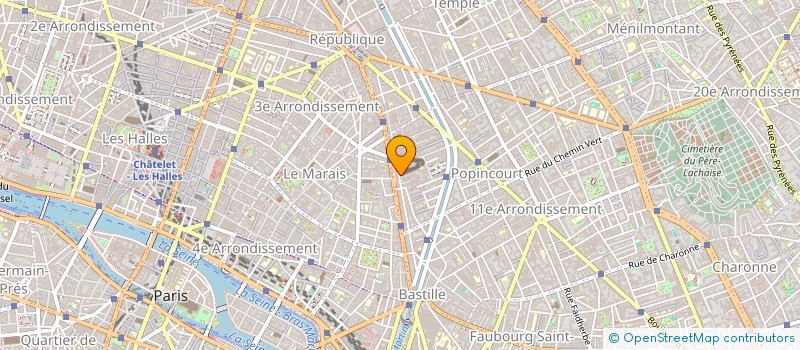 localisation de l'entreprise TOSCANNE COMMUNICATION à PARIS