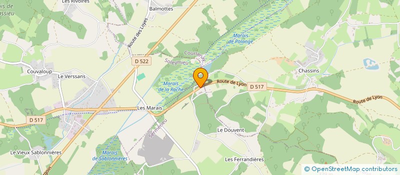 localisation de l'entreprise TOSCANO FRERES  SERMERIEU