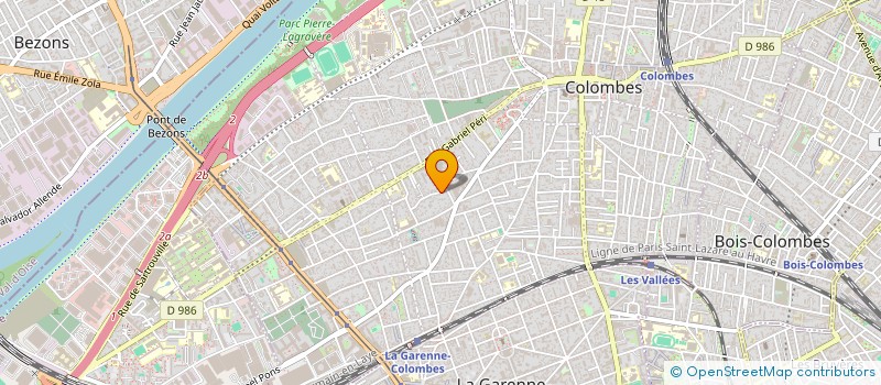 localisation de l'entreprise TOSCAROSE  COLOMBES