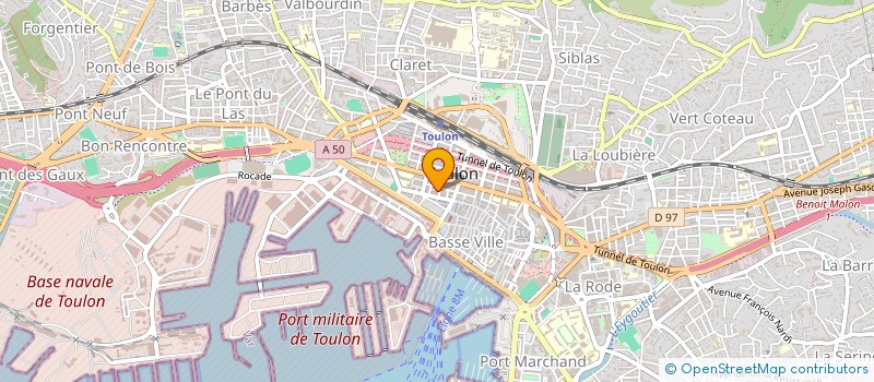localisation de l'entreprise TOSELLO à TOULON
