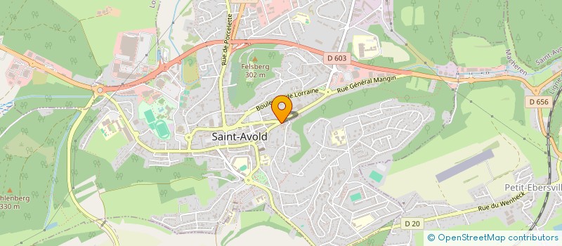 localisation de l'entreprise TOSETTI SZCYPAWKA  SAINT-AVOLD