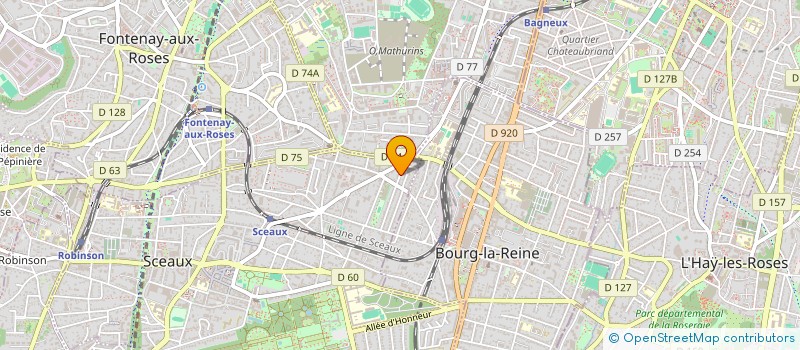 localisation de l'entreprise TOSHI614 à SCEAUX