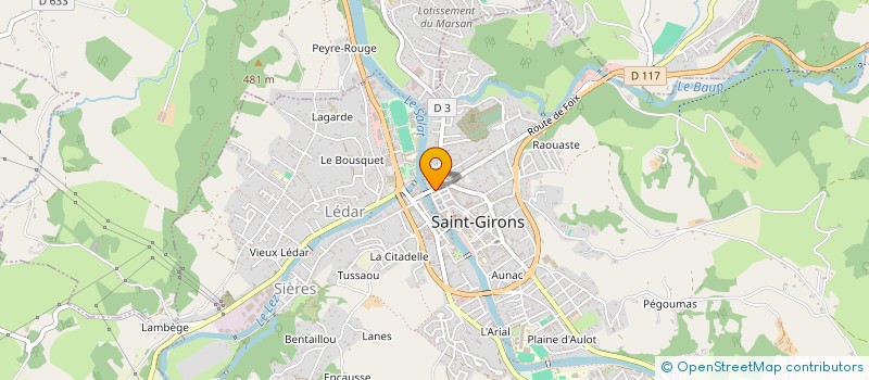 localisation de l'entreprise TOSI & ARASSE à SAINT-GIRONS