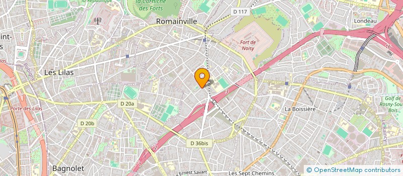 localisation de l'entreprise TOSIC HOLDING à ROMAINVILLE