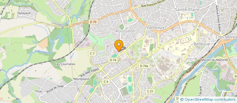 localisation de l'entreprise TOSO à LIMOGES