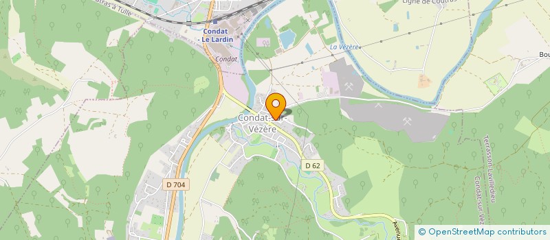 localisation de l'entreprise TOSONI PLOMBERIE  CONDAT-SUR-VEZERE