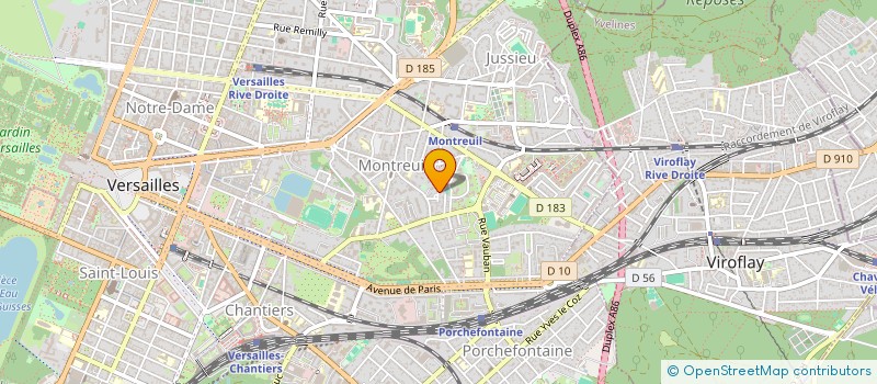 localisation de l'entreprise TOSPITMAS à VERSAILLES