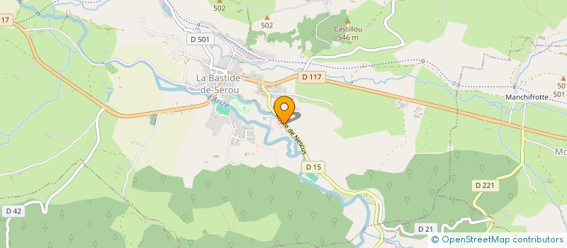 localisation de l'entreprise TOSQUIN ARIEGE CROQUETTES à LA BASTIDE-DE-SEROU