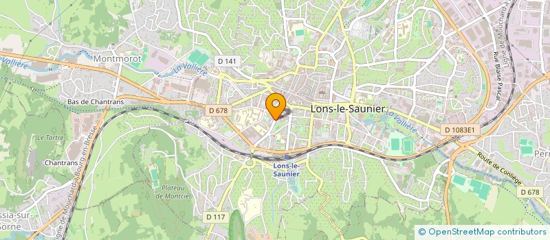 localisation de l'entreprise TOSSIR PIZZA à LONS-LE-SAUNIER