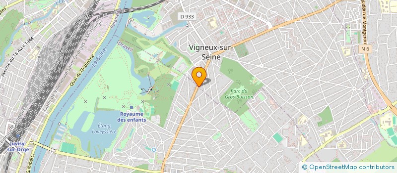 localisation de l'entreprise TOSSLAND à VIGNEUX-SUR-SEINE