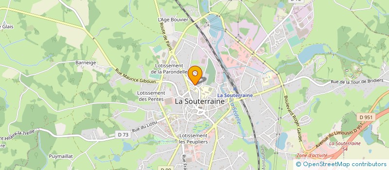 localisation de l'entreprise TOSSOGUE PERCUSSION DANSE  GUERET