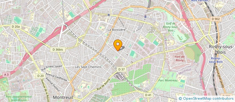 localisation de l'entreprise TOSTAIN RENEE ET ROGER CREME 6 à MONTREUIL