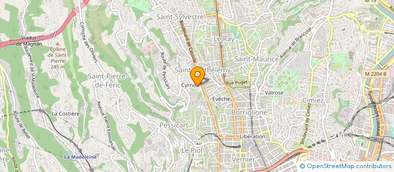 localisation de l'entreprise TOSTI PRO'CLIM à NICE