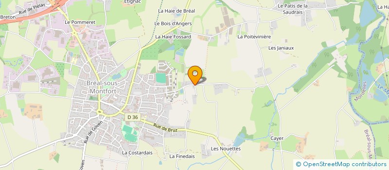 localisation de l'entreprise TOSTIVINT FRERES ET SOEUR  BREAL-SOUS-MONTFORT