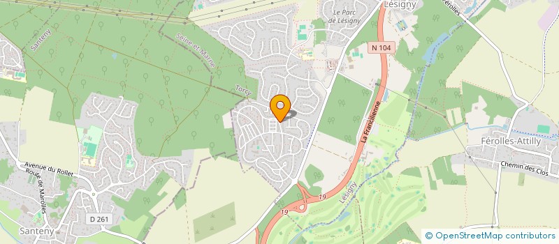 localisation de l'entreprise TOT CORP  LESIGNY