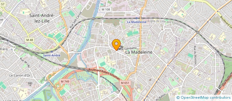 localisation de l'entreprise TOTAIN à LA MADELEINE