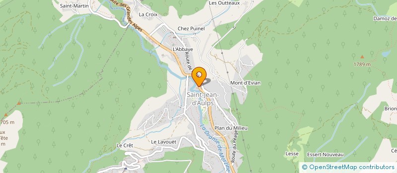 localisation de l'entreprise TOTAL CHALET SERVICES  SAINT-JEAN-D'AULPS